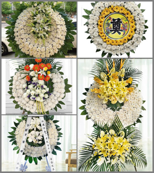 湖南长沙岳麓区洋湖街道连山村花圈速递